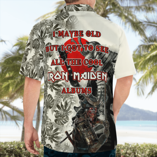 IrM Senjutsu Eddie Red Circle Tropical Leaves Hawaii Shirt And Shorts