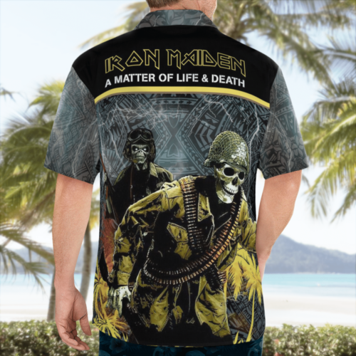 Iron Maiden A Matter Of Life & Death (2006) Tribal Hawaiian Shirt