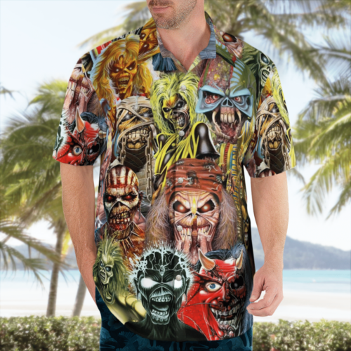 Iron Maiden Big Fan Eddie Hawaii Shirt