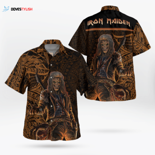 Iron Maiden Dark Tribal Hawaii Shirt – Rock Your Style with this Unique and Edgy Design