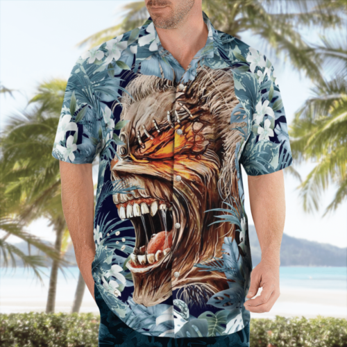Iron Maiden Heavy Mental Tropical Hawaiian shirt