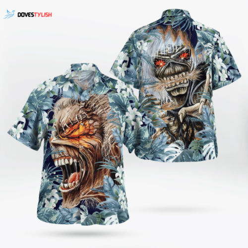 Iron Maiden Heavy Mental Tropical Hawaiian shirt