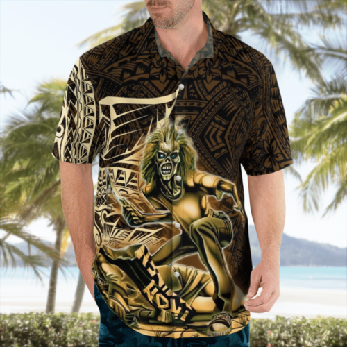 Iron Maiden Killers Tribal Hawaiian Shirt