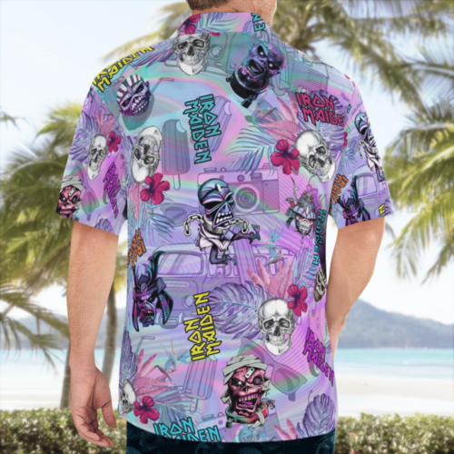 Iron Maiden Skull Hawaiian Shirt