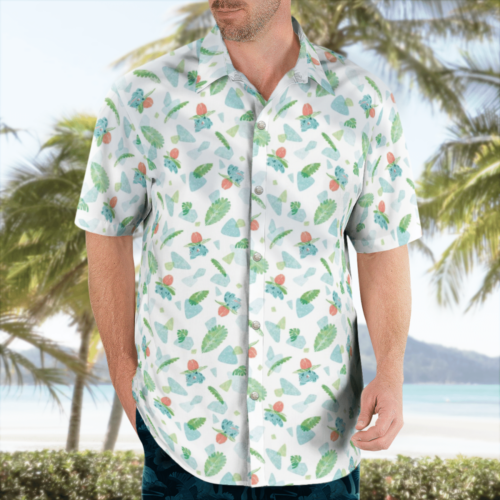 Ivysaur Pokémon Hawaii Shirt: Tropical Charm for Pokémon Fans