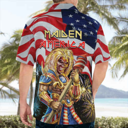 Maiden America Eddie Hawaiian Shirt