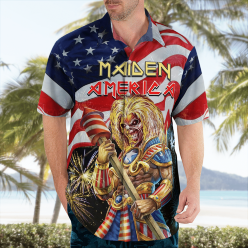 Maiden America Eddie Hawaiian Shirt