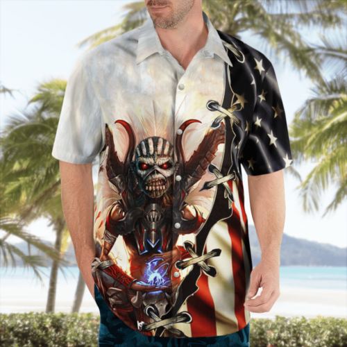 Maiden America The Book Of Soul Hawaiian Shirt