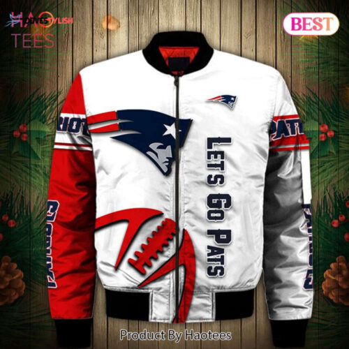 NEW FASHION 2023 New England Patriots Bomber Jacket Graphic balls gift for fans