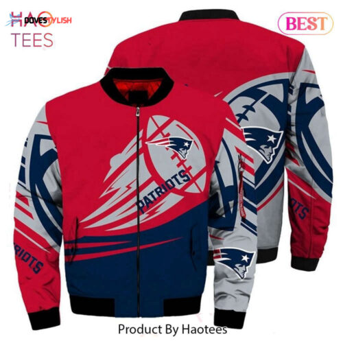 NEW FASHION 2023 New England Patriots Bomber Jacket Graphic Skulls men gift for fans