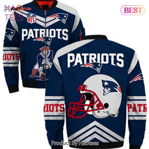 NEW FASHION 2023 New England Patriots bomber Jacket lightning graphic gift for men