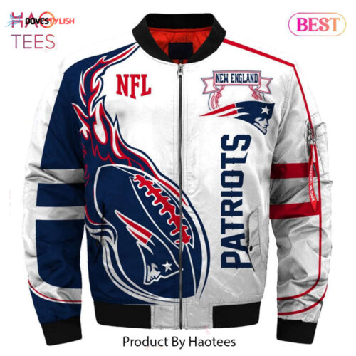 NEW FASHION 2023 New England Patriots bomber Jacket Style winter coat gift for men
