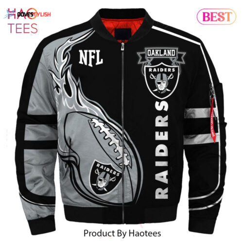NEW FASHION 2023 Oakland Raiders bomber jacket winter coat gift for fans