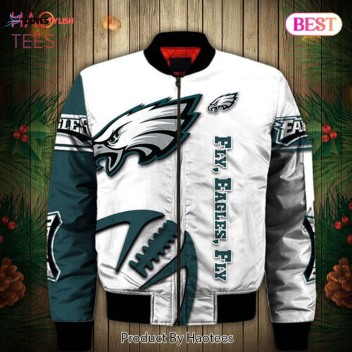 NEW FASHION 2023 Philadelphia Eagles Bomber jacket Graphic balls gift for fans