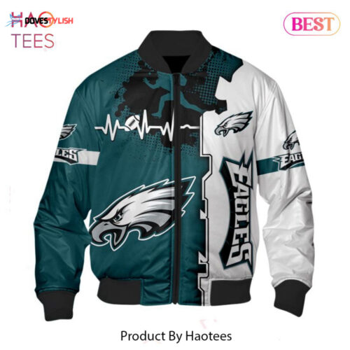 NEW FASHION 2023 Philadelphia Eagles bomber Jacket lightning graphic gift for men