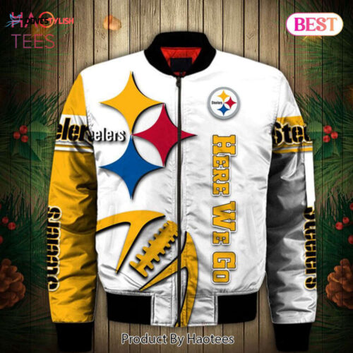 NEW FASHION 2023 Pittsburgh Steelers Bomber Jacket graphic curve