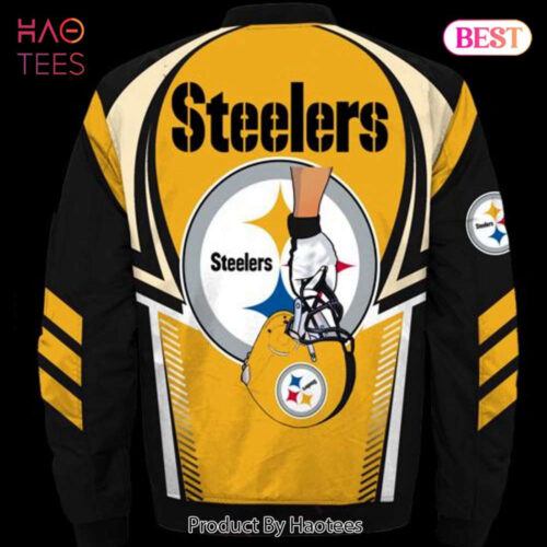 NEW FASHION 2023 Pittsburgh Steelers bomber Jacket Style winter coat gift for men
