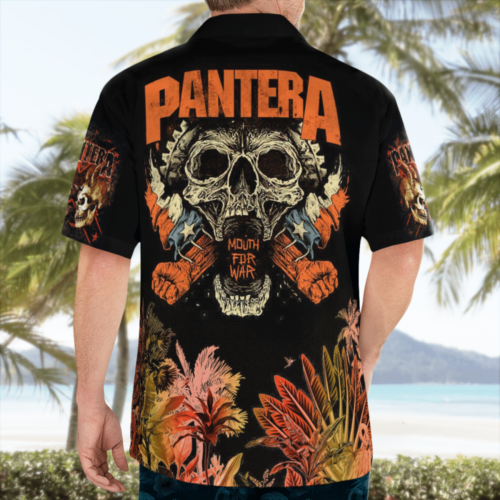 Pantera Skull Tropical Hawaii Shirt