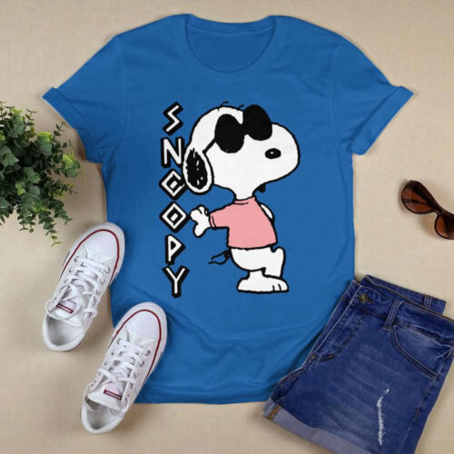 Peanuts Cool Snoopy Pink T-Shirt: Cute Stylish & Adorable Peanuts Merchandise