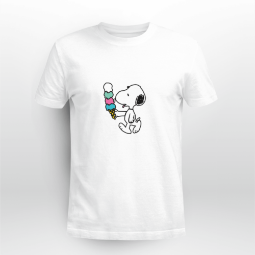 Peanuts Snoopy Ice Cream T-Shirt: A Playful Delight for All Snoopy Fans