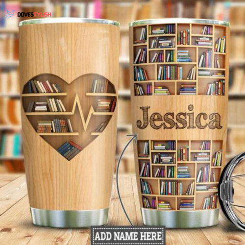 Books Personalized Stainless Steel Tumbler, Personalized Tumblers, Tumbler Cups, Custom Tumblers