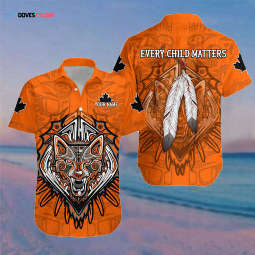 Personalized Every Child Matters Hawaii Shirt Wolf And Ravens Orange Shirt Day Shirts Merch