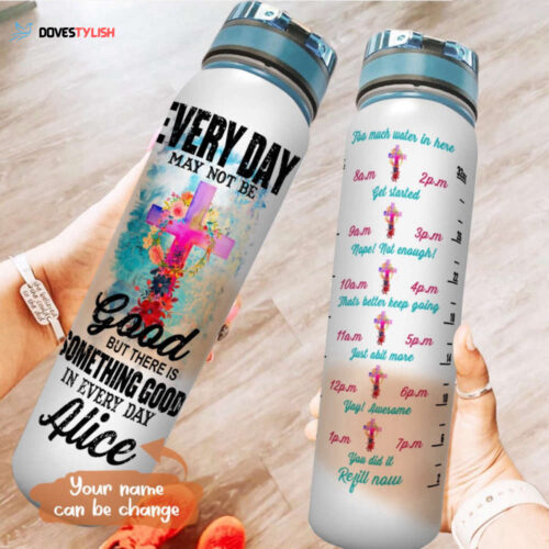 Personalized Faith Water Tracker Bottle