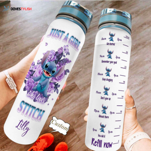 Personalized Winnie The Pooh Water Tracker Bottle Christmas Gifts