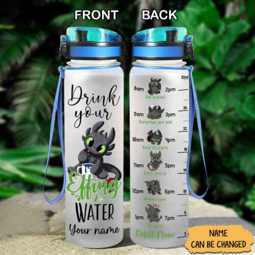 Personalized Toothless Bottle, Toothless Water Track Bottle, Dragon Water Bottle, Toothless Bottle, Cute Water Bottle, Father Day Gift