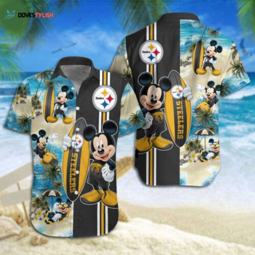 Disney Mickey Mouse Pabst Blue Ribbon Hawaiian Shirt – Perfect Beer Lovers Gift!