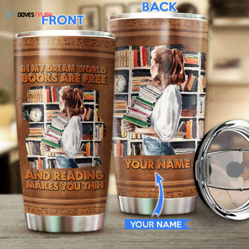 Reading makes you thin Personalized Stainless Steel Tumbler TRU21051402
