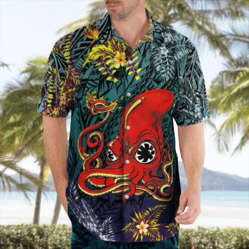 Red Hot Chili Peppers Octopus Tribal Tropical Hawaii Shirt