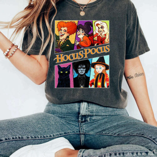 Retro Hocus Pocus Comfort Colors Shirt, Sanderson Sisters Shirt, Disneyland Family Trip Shirt, Witch Halloween Shirt,2023 Halloween Party