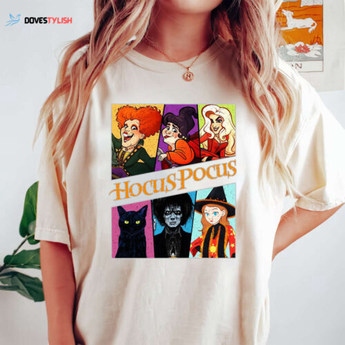 Retro Hocus Pocus Comfort Colors Shirt, Sanderson Sisters Shirt, Disneyland Family Trip Shirt, Witch Halloween Shirt,2023 Halloween Party