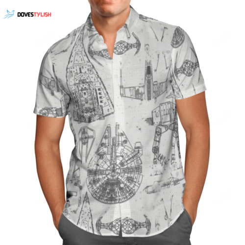 Shop the Iconic Star Wars Blueprints AOP Hawaii Shirt Now – Limited Edition!