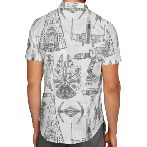 Shop the Iconic Star Wars Blueprints AOP Hawaii Shirt Now – Limited Edition!