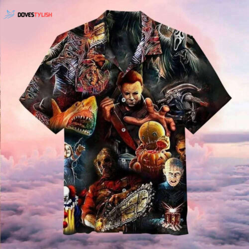 Spooky Style: Horror Movies Hawaiian Shirt – Perfect Blend of Scary