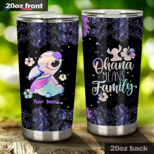 Stitch Flower Tumbler, Just A Girl Who Loves Stitch Tumbler, Stitch Tumbler, Stitch 20Oz Tumbler, Custom Stitch Tumbler, Stitch Gifts