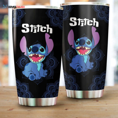 Stitch Tumbler, Custom Stitch Tumbler, Custom Tumbler, Stitch Coffee Cup, Tumbler 20Oz, Stitch Gift, Stitch And Lilo, Stainless Tumbler