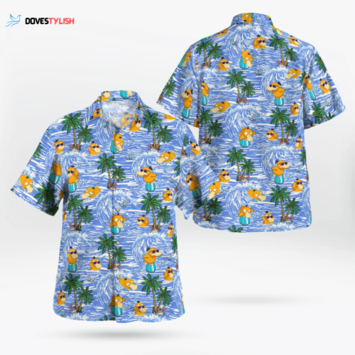 Surf s Up with Psyduck: Hawaiian Shirt for the Ultimate Beach Vibes