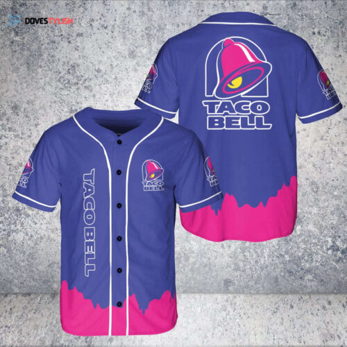 Taco Bell 3D Baseball Jersey: All Over Print – Stand Out in Style!