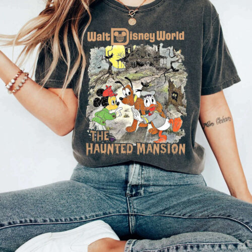 The Haunted Mansion Retro Comic Comfort Color Shirt Shirt, Vintage Disney Halloween Shirt, Halloween Gifts, The Haunted Mansion 1969 Shirt