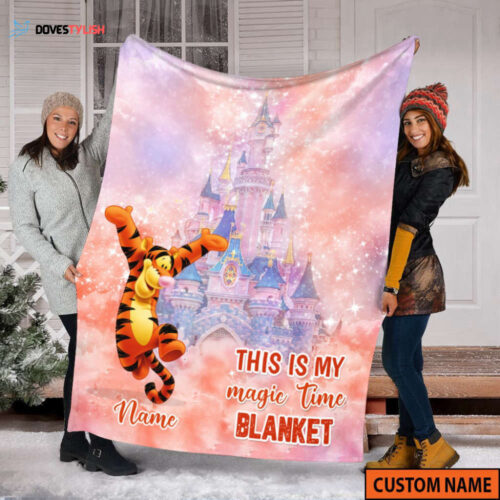 Tigger Winnie the Pooh Disney Sofa Blanket – Castle WDW Mink Sherpa: Perfect Birthday Gift
