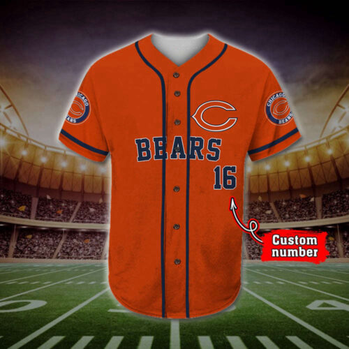 Trending 2023 Personalized Chicago Bears Mascot All Over Print 3D Baseball Jersey