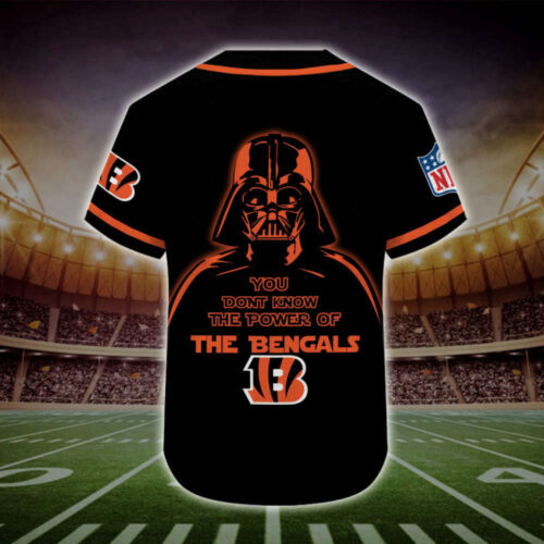 Trending 2023 Personalized Cincinnati Bengals Darth Vader Star Wars All Over Print 3D Baseball Jersey
