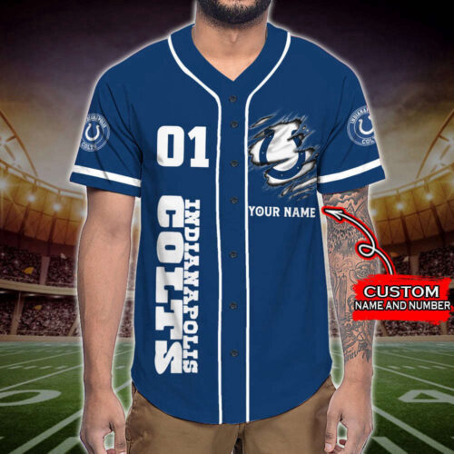 Trending 2023 Personalized Indianapolis Colts Skull Damn Right All Over Print 3D Baseball Jersey