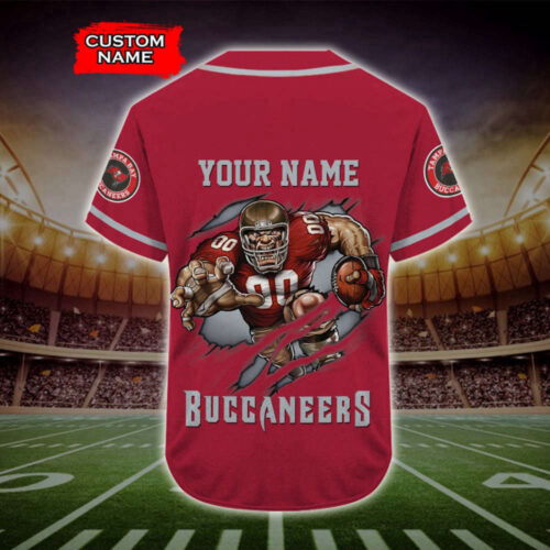 Trending 2023 Personalized Tampa Bay Buccaneers Mascot All Over Print 3D Baseball Jersey