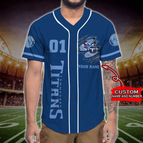 Trending 2023 Personalized Tennessee Titans Skull Damn Right All Over Print 3D Baseball Jersey