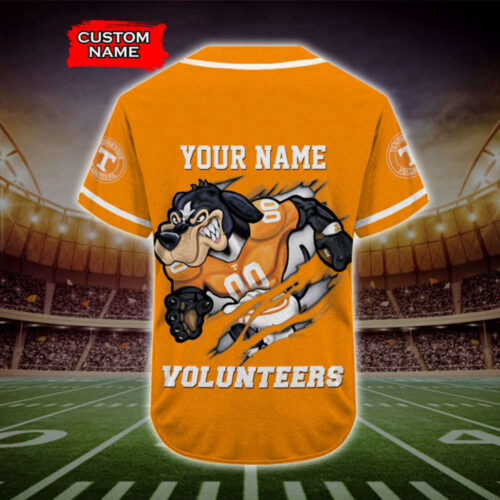 Trending 2023 Personalized Tennessee Volunteers Mascot All Over Print 3D Baseball Jersey – Orange