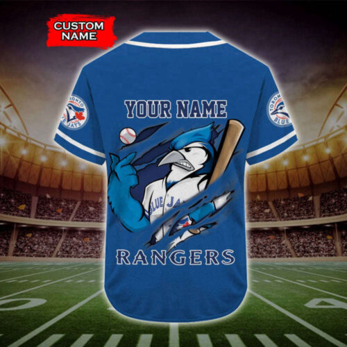 Trending 2023 Personalized Toronto Blue Jays Rangers All Over Print 3D Baseball Jersey